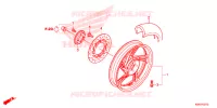 RUOTA POSTERIORE per Honda SH 125 ABS D 3ED 2021