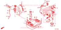 SERBATOIO COMBUSTIBILE per Honda SH 125 ABS D 3ED 2021