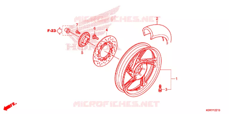 RUOTA POSTERIORE Honda SCOOTER 125 SH 2021  SH125ADL