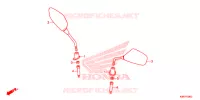 SPECCHIETTO per Honda SH 125 ABS D 4ED 2021