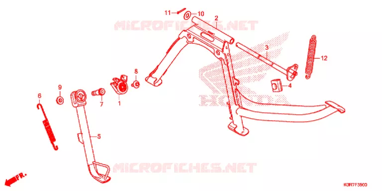 PIEDE D'APPOGGIO Honda SCOOTER 125 SH 2020  SH125ADL