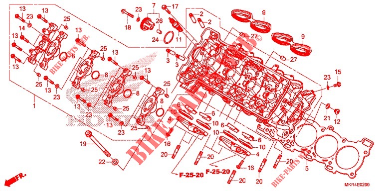 TESTATA per Honda CBR 1000 RR 2021