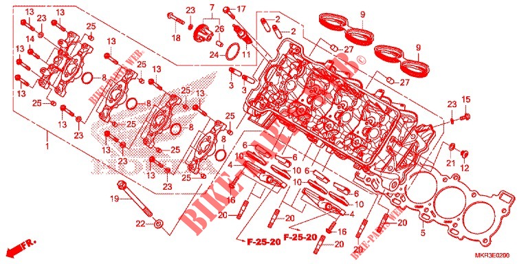 TESTATA per Honda CBR 1000 RR 2021