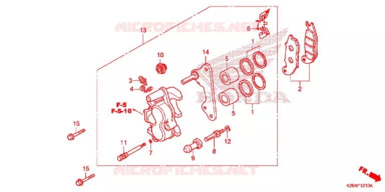 CALIBRO FRENO ANTERIORE Honda MOTO 125 GROM 2020  MSX125L