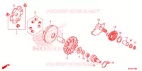 FACCIA AVVIAMENTO/ ASSE AVVIATORE A TIRO per Honda RUCKUS 50 2021