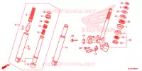 FORCELLA ANTERIORE/GAMBA STERZO per Honda RUCKUS 50 2021