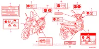 ETICHETTA CAUZIONE per Honda VISION 110 2017