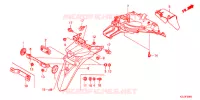 PARAFANGO POSTERIORE per Honda VISION 110 2017