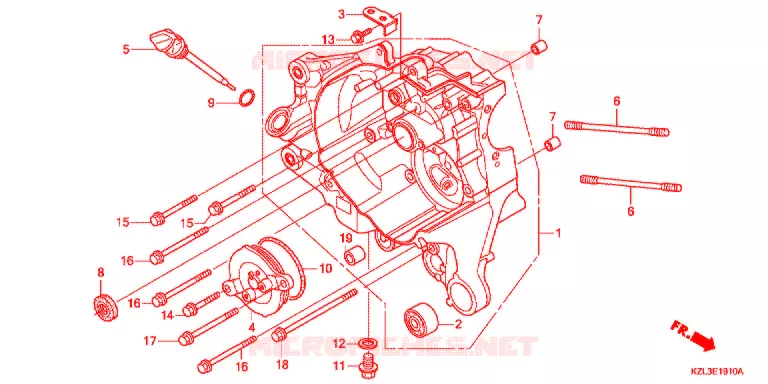 CASSA MANOVELLA DESTRA Honda SCOOTER 110 VISION 2017  NSC110WHG