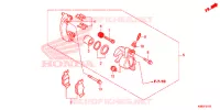 CALIBRO FRENO POSTERIORE per Honda FORZA 300 ABS 2020