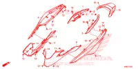 CARENE POSTERIORE per Honda FORZA 300 ABS 2020