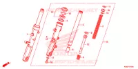 FORCELLA ANTERIORE per Honda FORZA 300 ABS 2020