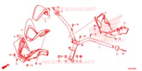 MANIGLIA STERZO/COPERTURA MANIGLIA per Honda FORZA 300 ABS 2020