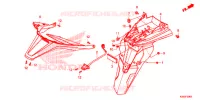 PARAFANGO POSTERIORE per Honda FORZA 300 ABS 2020