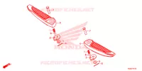 PEDANA per Honda FORZA 300 ABS 2020