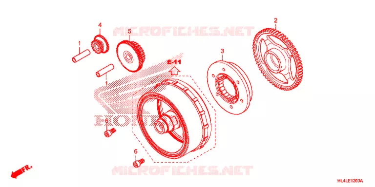INNESTO AVVIATORE Honda ATV 1000 PIONEER 2020  SXS1000M5DL