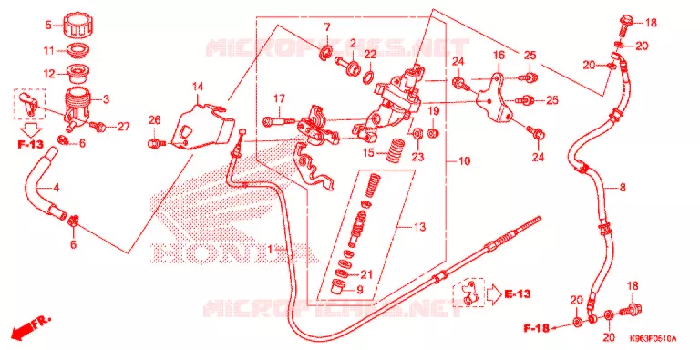 POMPA FRENO Honda SCOOTER 125 PCX 2021  WW125L