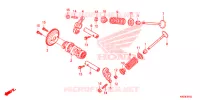 ALBERO A CAMME/VALVOLA per Honda CLICK 125 I Idling Stop Spoked Wheels 2015