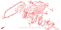 COPERTURA LATO SINISTRO per Honda CLICK 125 I Idling Stop Spoked Wheels 2015