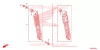 CUSCINO POSTERIORE per Honda CLICK 125 I Idling Stop Spoked Wheels 2015