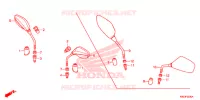 SPECCHIETTO per Honda CLICK 125 I Idling Stop Spoked Wheels 2015