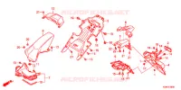 PARAFANGO POSTERIORE per Honda ADV 150 ABS 2021