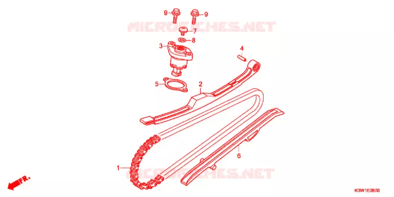 CATENA CAMMA/TENSIONE Honda SCOOTER 150 ADV 2021  ADV150AL_J