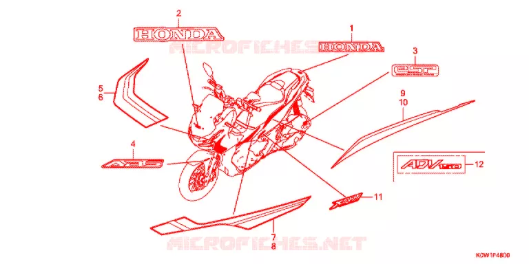 MARCHIO/STRISCIA Honda SCOOTER 150 ADV 2021  ADV150AL_J
