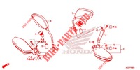 SPECCHIO   PARAMANO per Honda CRF 250 RALLYE ABS 2020