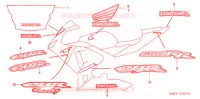 STRISCIA (2) per Honda CBR 600 RR 2003