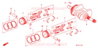 ALBERO A GOMITI/PISTONE   per Honda SILVER WING 600 ABS 2010