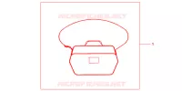 BORSA INTERNA TOP BOX  per Honda SILVER WING 600 ABS 2010