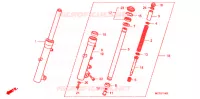 FORCELLA ANTERIORE  per Honda SILVER WING 600 ABS 2010