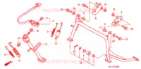 PIEDE D'APPOGGIO  per Honda SILVER WING 600 ABS 2010