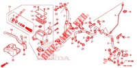 FRENO MAESTRO ANTERIORE CILINDRO  per Honda FOURTRAX 520 FOREMAN RUBICON 4X4 EPS RED 2021