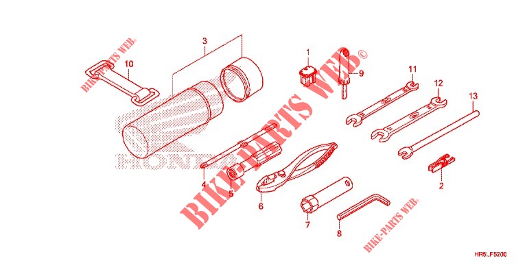 UTENSILI  per Honda FOURTRAX 520 FOREMAN RUBICON 4X4 EPS RED 2021