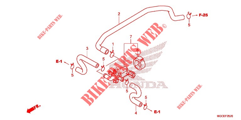VALVOLA DI CONTROLLO INIEZIONE ARIA  per Honda CB 1100 EX ABS 2016