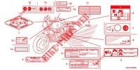 ETICHETTA CAUZIONE  per Honda CB 1100 EX ABS 2014