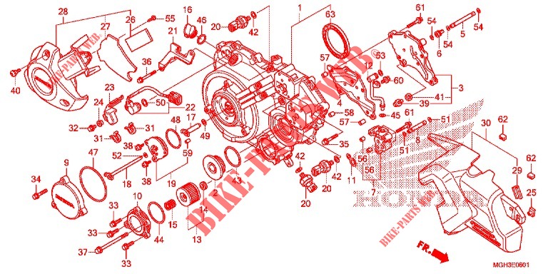 COPERTURA CASSA MANOVELLA (VFR1200XD) per Honda CROSSTOURER 1200 DCT 2012