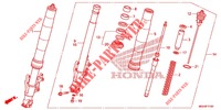 FORCELLA ANTERIORE  per Honda CROSSTOURER 1200 DCT 2012