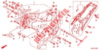 CORPO TELAIO  per Honda CROSSTOURER 1200 DCT ABS RED 2016