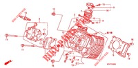 TESTA CILINDRO ANTERIORE  per Honda 125 VARADERO DE LUXE 2012
