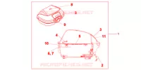 45L TOP BOX SIENNA RED  per Honda 125 VARADERO 2011