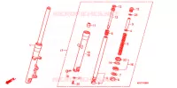 FORCELLA ANTERIORE  per Honda 125 VARADERO 2011