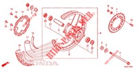 RUOTA POSTERIORE (CRF250L) per Honda CRF 250 L VERMELHO 2013