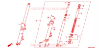 FORCELLA ANTERIORE  per Honda CB 400 SUPER FOUR TYPE II 2011