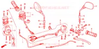LEVA MANIGLIA/INTERRUTTORE/CAVO (CBR125RW7/RW9/RWA) per Honda CBR 125 2007