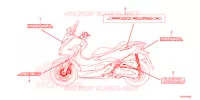 MARCHIO/EMBLEMA  per Honda FORZA 125 TOP BOX 2021
