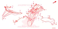 PARAFANGO POSTERIORE / FANALE ILLUMINAZIONE TARGA  per Honda FORZA 125 TOP BOX 2021