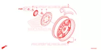 RUOTA POSTERIORE  per Honda FORZA 125 TOP BOX 2021